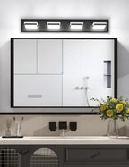 VOLISUN Modern 30-Inch Black Bathroom Vanity Light Fixtures, Cool White LED - Image 2