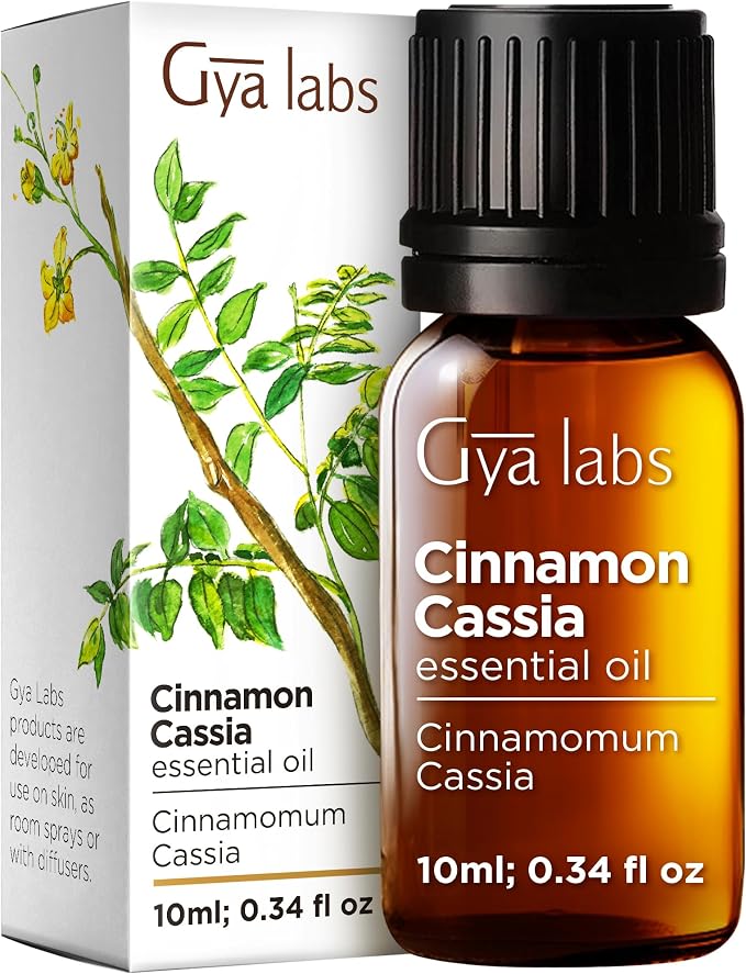 100% Pure Cinnamon Cassia Essential Oil by GyaLabs