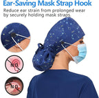 Satin Lined Scrub Cap, Adjustable Surgical Cap - Image 2