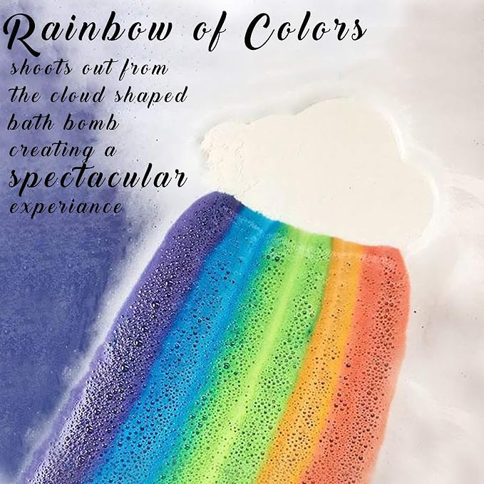 Bath Bombs - Organic Magic Rainbow Bubble Bath Bombs w/Moisturizing Shea Butter - Image 3