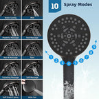 Hibbent All Metal CUPC Certified Shower Head, Handheld Showerhead Combo - Image 5