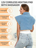Vofuoti Heating Pad for Neck and Shoulders, 12V Portable Cordless Heating Pads - Image 2