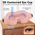 Sleep Eye Mask for Men Women, Weighted Sleeping Mask for Side Sleeper, Travel - Image 4
