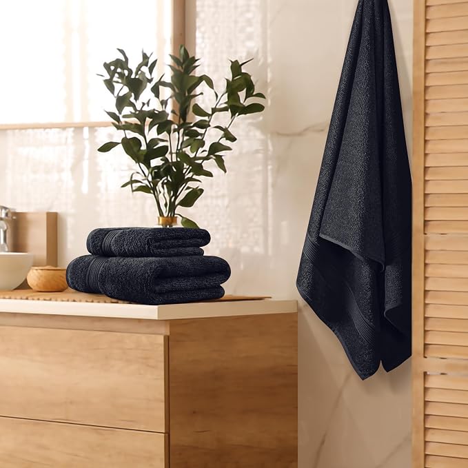 Belizzi Home Ultra Soft 3 Pack Cotton Towel Set, Contains a Bath Towel 28x55 - Image 3