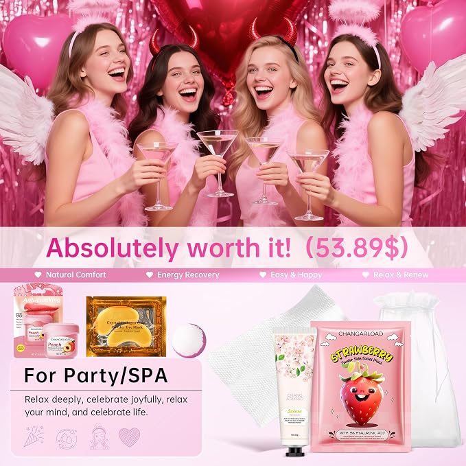 70-Piece Spa Party Kit for 10 People, Girls Spa Night Set & Spa Kit for Girls - Image 6