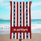 JML Custom Beach Towel with Name, Personalized Microfiber Beach Towel with Name by JML