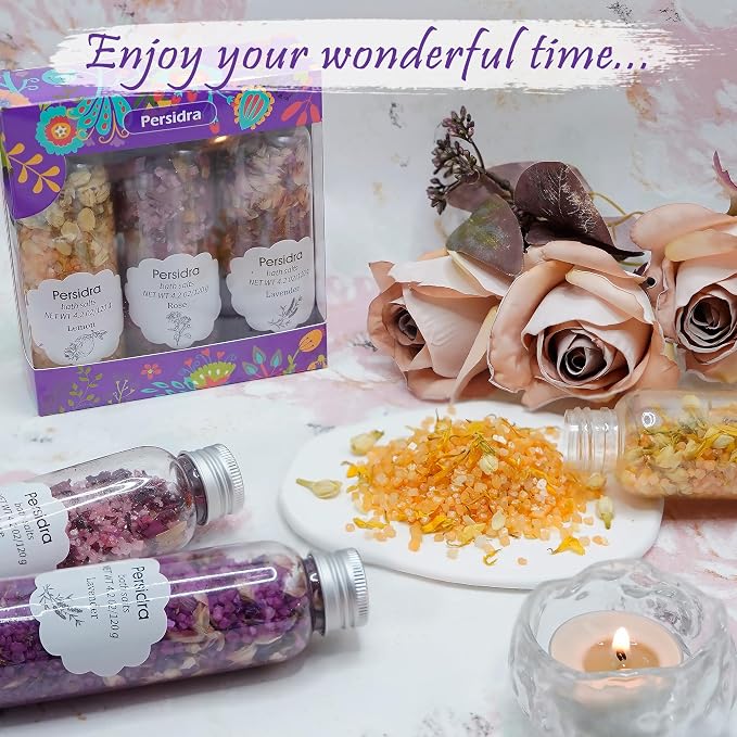Bath Salts for Women Relaxing, Epsom Salt Bath Soak Gift Set, Mother's Day - Image 5