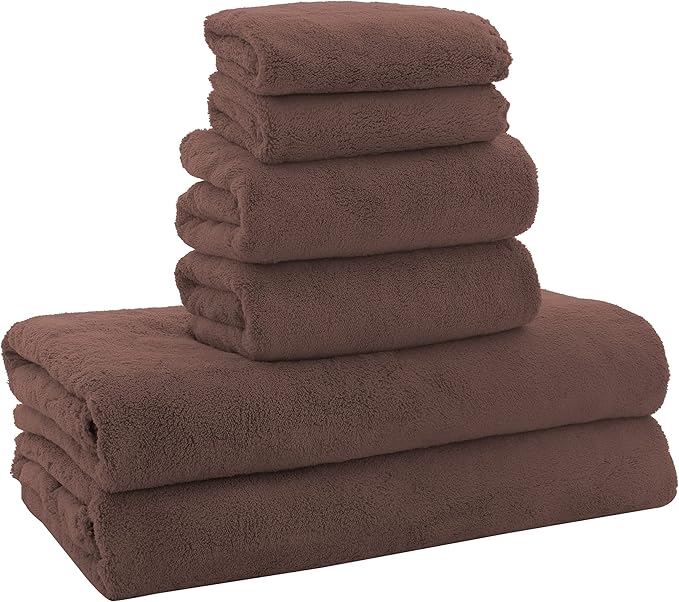 MOONQUEEN Ultra Soft Microfiber Coral Velvet Towel Set by MOONQUEEN