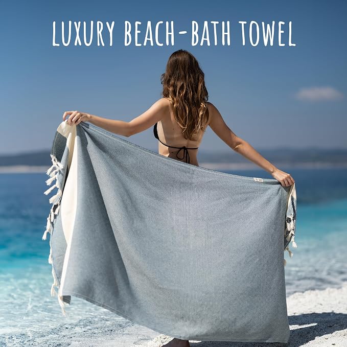Turkish Beach Towels Oversized Clearance XL 40x71- Sand Free Beach Towel- 100% - Image 4