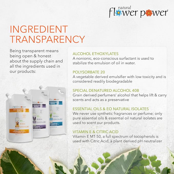 Natural Flower Power Air Freshener Spray Refills - Image 4