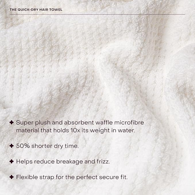 Everist The Quick-Dry Hair Towel, Microfiber, 50% Shorter Dry Time, Flexible - Image 2