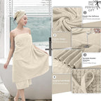 Extra Large Bath Towel Set of 4, Oversized Bath Sheet Super Soft Highly - Image 3
