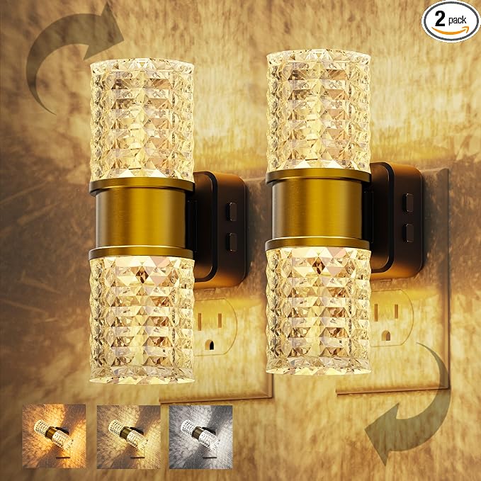 L LOHAS LED Night Light, Modern Night Lights Plug into Wall, 2 Pack by LLOHASLED
