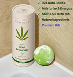 Organic Hemp Bath Bombs Infused Peppermint Eucalyptus Essential Oil Luxurious - Image 6
