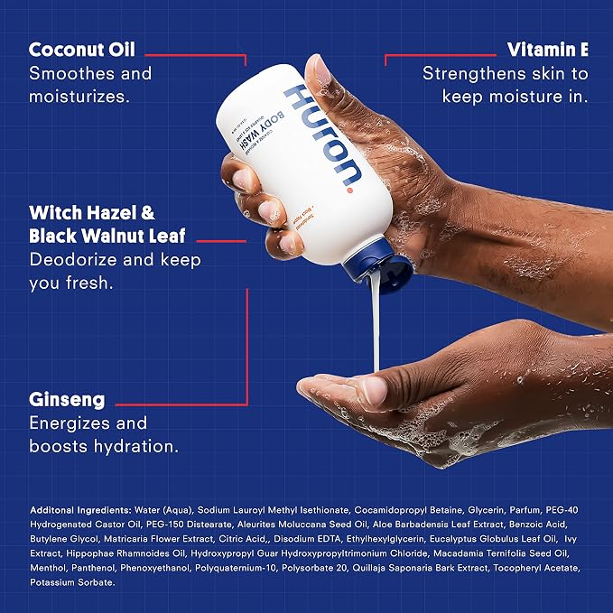 Huron Men’s Moisturizing Body Wash - Image 3