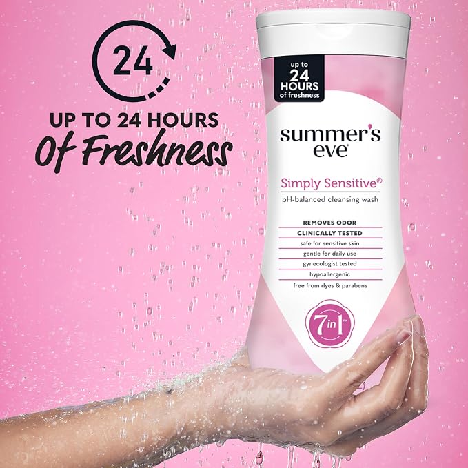 Summer's Eve Simply Sensitive All-Over Daily Feminine Wash, Gentle pH-Balanced - Image 2