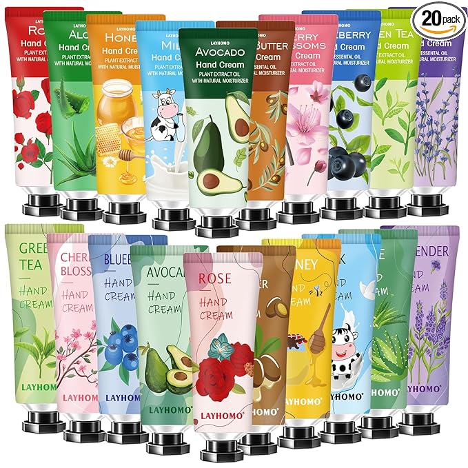 Mothers Day Gifts, 20 Pack Hand Cream Gifts Set, Hand Lotion by ANKOOY