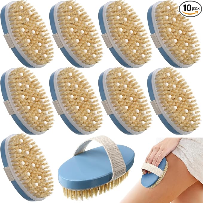 Gejoy 10 Pcs Dry Brushing Body Brush by Gejoy