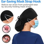 Satin Lined Scrub Cap, Adjustable Surgical Cap - Image 3