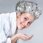 12 Pieces Deep Conditioning Caps Aluminum Foil Reusable Hair Processing Hair - Image 6