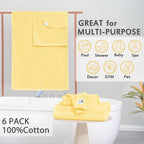 VOOVA & MOVAS Yellow Bath Towels - Image 3