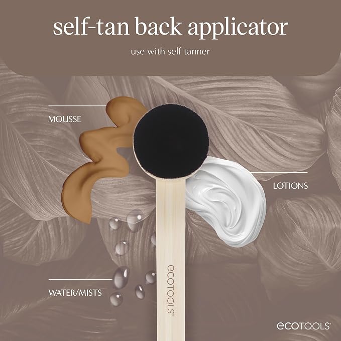 EcoTools Good Tan Self-Tan Back Applicator, Long Handle Back Brush - Image 3