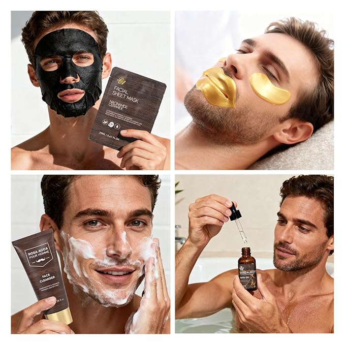 30 Pcs Men Sandalwood Facial Skin Care Set - Image 6