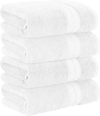 Modern Threads 4-Pack SpunLoft Bath Sheet White 35x66 - Image 3