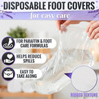 200 Pcs Plastic Socks for Moisturizing Feet – Leak-Proof Foot Gloves for - Image 5