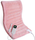 UTK Pink Heating Pad for Back Pain Relief, Soft Flannel Machine Washable Fabric by UTK