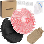 ManmiHealth 5 PCS Silicone Body Scrubber Shower Brush, Upgrade by ManmiHealth