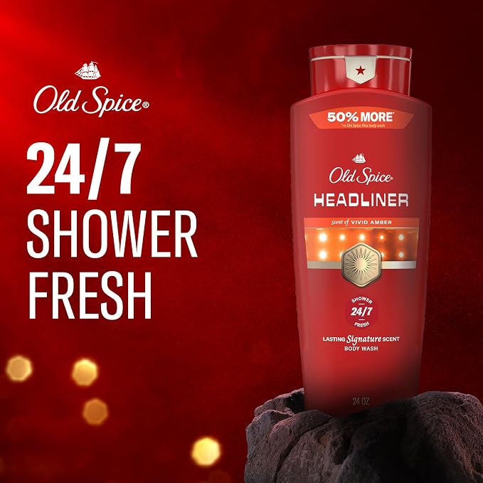 Old Spice Body Wash for Men, 24/7 Shower Fresh & Clean - Image 3