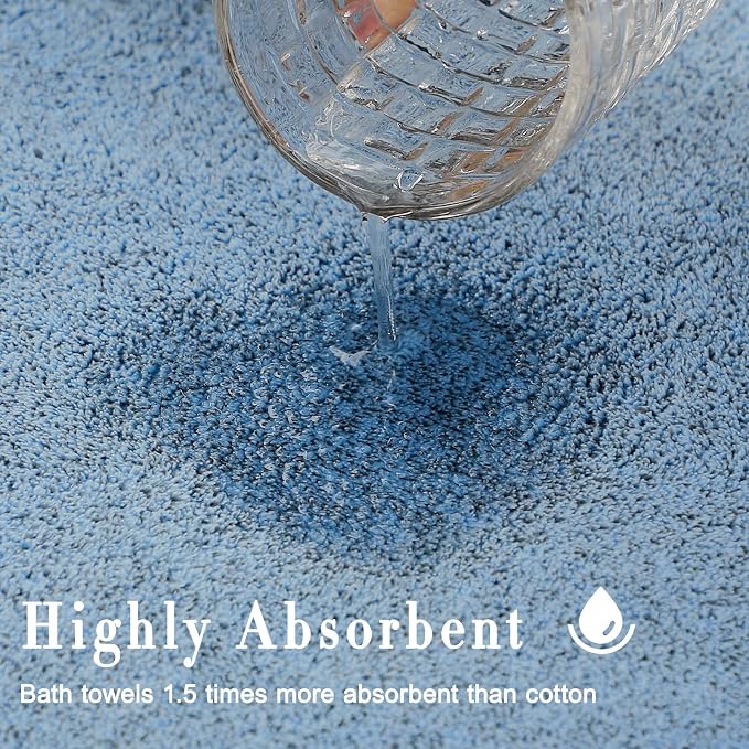 SEISSO Bath Towels, Extra Absorbent & Quick Drying Towels - Image 3