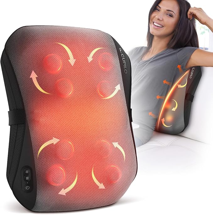 CuPiLo Back Massager for Pain Relief Deep Tissue FSA Eligible HSA, Upgrade 8 by CUPILO