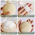 YIQINGJIE Natural Loofah Exfoliating Face Scrubber, Facial Scrubber Loofa Pads - Image 3