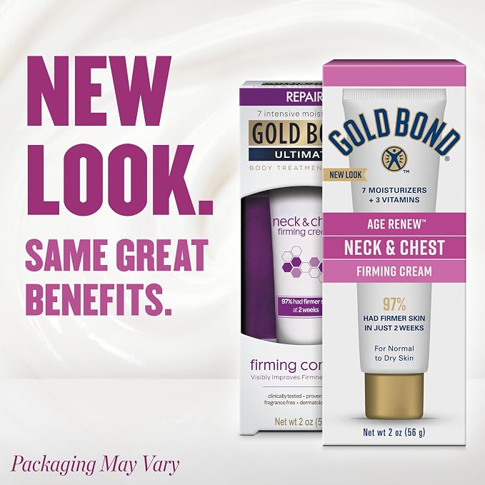 Gold Bond Age Renew Neck & Chest Firming Cream, 2 Oz, and Visibly Improves - Image 2