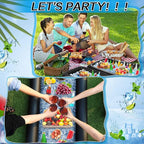 Leitee 4 Pcs Inflatable Ice Serving Bars Buffet Serving Tray Drink Cooler - Image 5