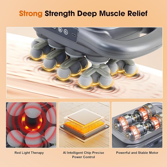 28 Head Massage Gun Set, Deep Tissue Percussion Massager, Electric Massage Tools - Image 2