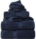 SUPERIOR Egyptian Cotton Pile 6 Piece Towel Set, Includes 2 Bath, 2 Hand by SUPERIOR