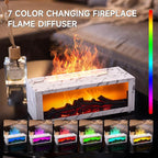 TMEHM Fireplace Flame Air Diffuser Humidifier, 7 Colors Aromatherapy Essential - Image 5