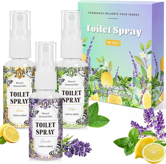 STRN Toilet Spray, Mint & Lavender Natural Scent, Portable Instant Odor - Image 7