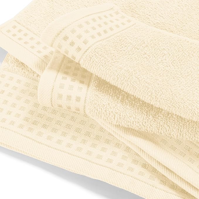 GLAMBURG Ultra Soft 3 Pack Cotton Towel Set, Contains a Bath Towel 28x55 inch - Image 2