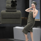 8 Piece Bathroom Towel Set Brown |2 Oversized Large Bath Towels Sheet, 2 Hand by MAGGEA