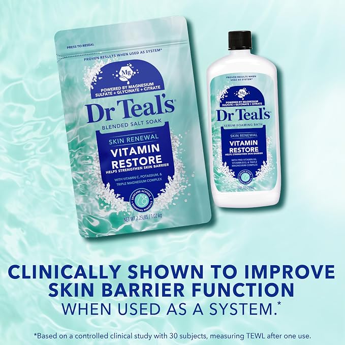 Dr Teal's Skin Renewal Vitamin Restore Blended Salt Soak, 2.25 lb - Image 4