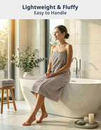 LANE LINEN 100% Cotton Bath Towels Set of 4 - Image 2