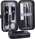 HANTEKAS Manicure Pedicure Set 8pcs Stainless Steel Nail Clippers Kit by HANTEKAS