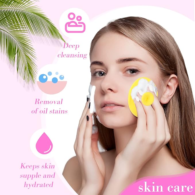 Nuogo 40 Pack Facial Cleansing Brush Face Scrubber Face Exfoliator Exfoliating - Image 6