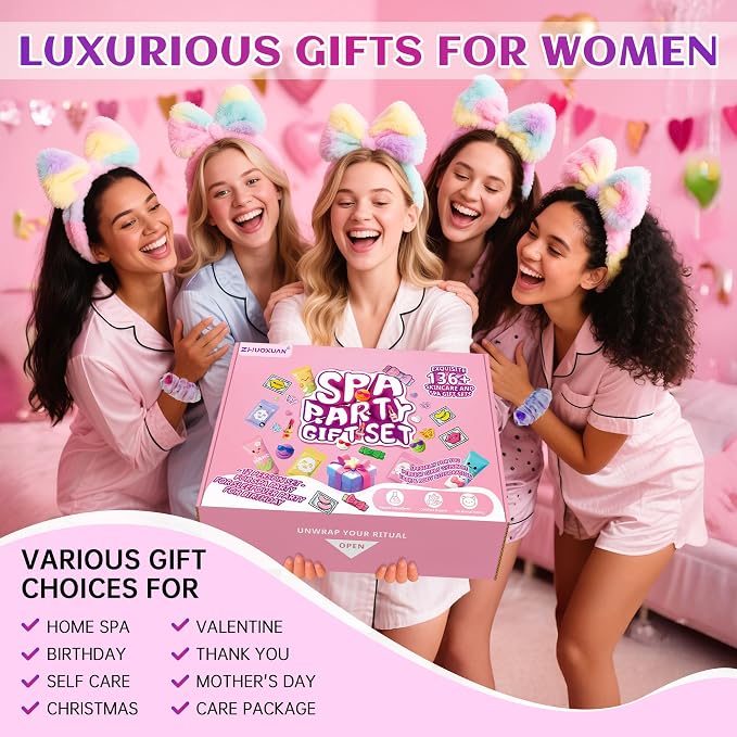 159Pcs Spa Party Supplies Set–12 Complete Spa Kits - Image 6