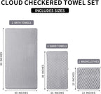 Extra Large Bath Towel Set of 6, Oversized Bath Sheet Super Soft Highly - Image 7