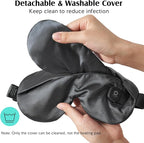 YFONG Cordless Heated Eye Mask for Dry Eyes, Warm Eye Compress for Stye - Image 5